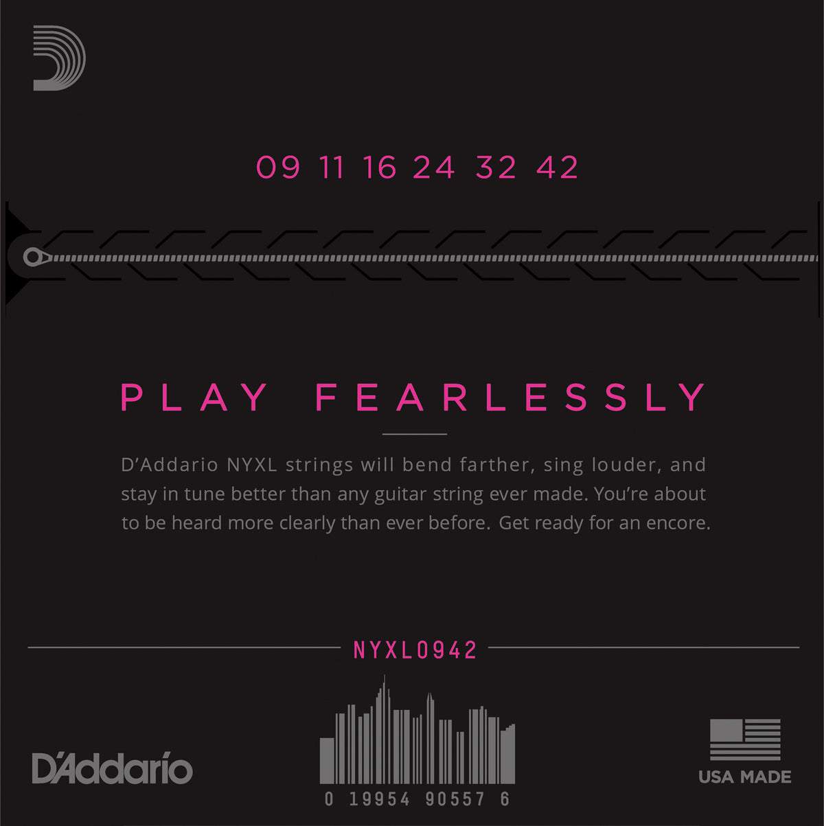 Corde D'Addario NYXL0942 Per Chitarra Elettrica - Calibro 09-42 Light - Made In USA - Foto 5